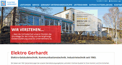 Desktop Screenshot of elektro-gerhardt.de