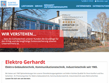 Tablet Screenshot of elektro-gerhardt.de